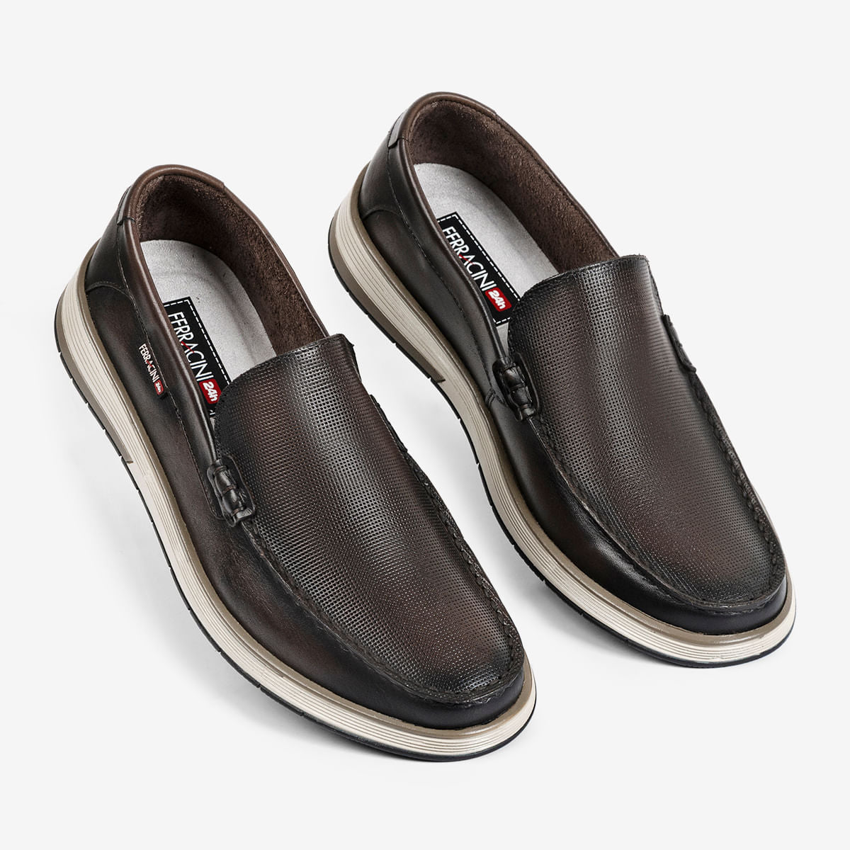 Mocassim Ferracini Masculino Tabaco Ultra Summer