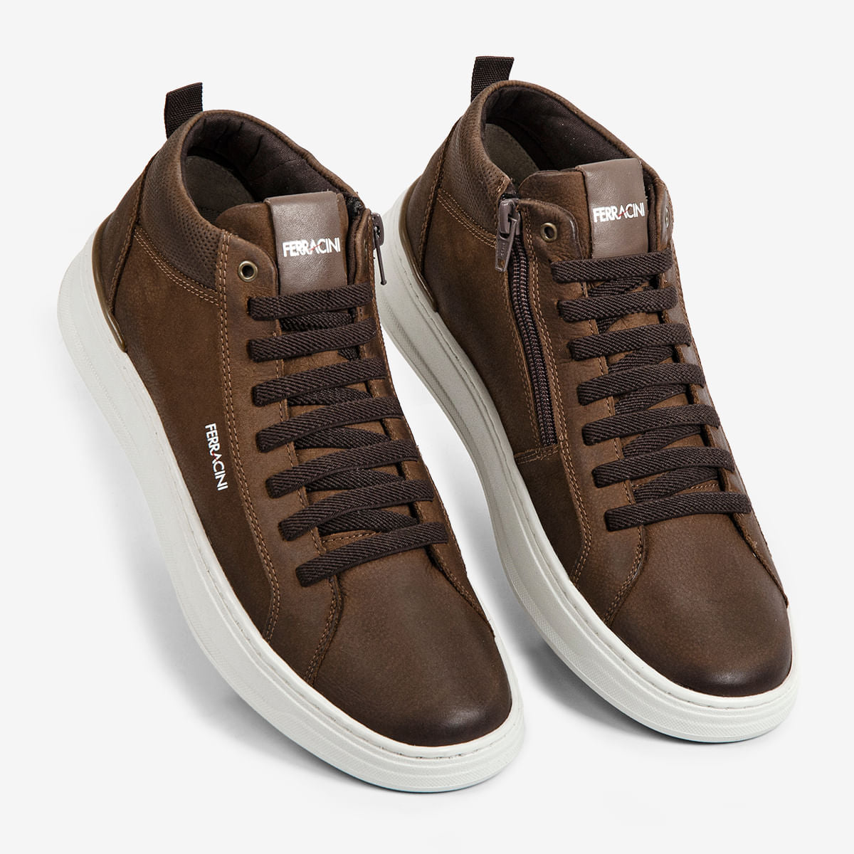 Sapatênis Ferracini Masculino Chocolate Gold