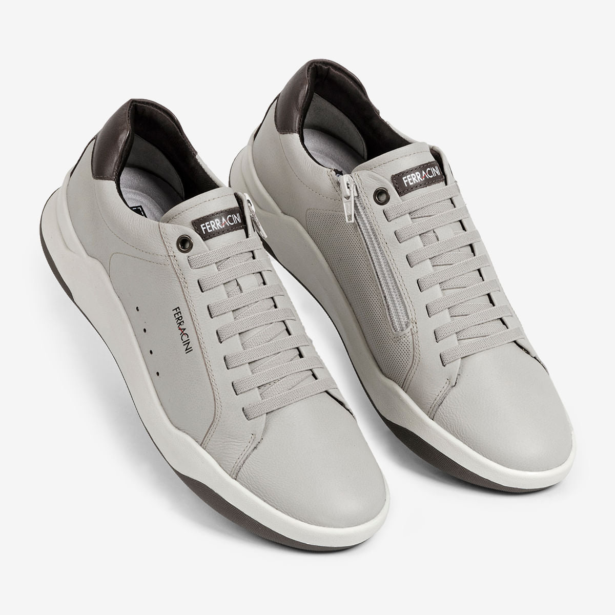 Tênis Ferracini Masculino Cinza Claro Wind