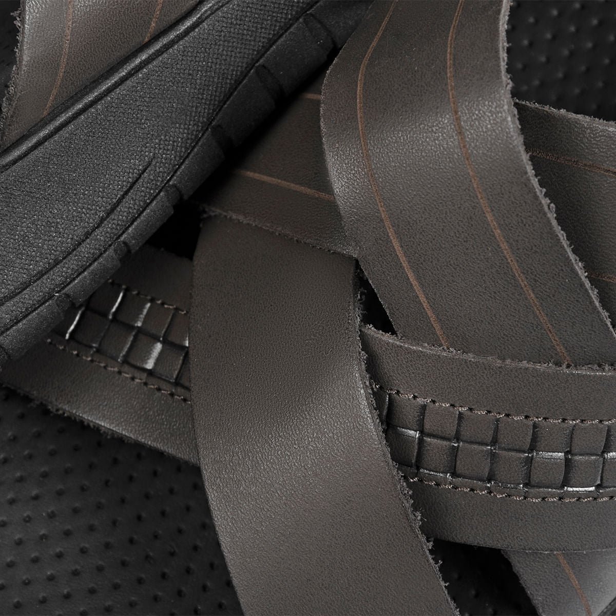 Sandália Ferracini Masculina Café Claro Lancer