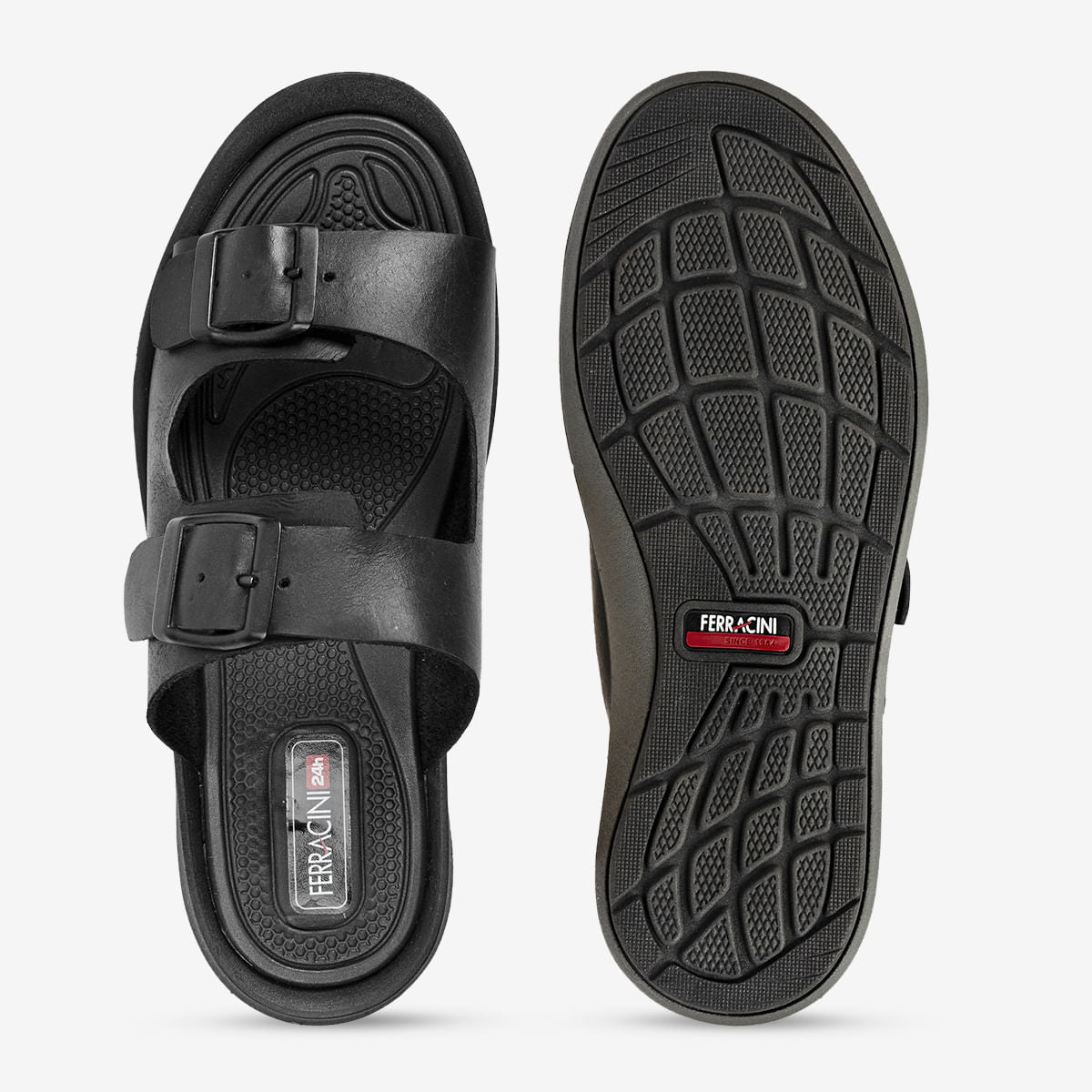Sandália Ferracini Masculina Preta Dakar