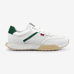 Sneaker Masculino de Couro Branco Racer | Ferracini